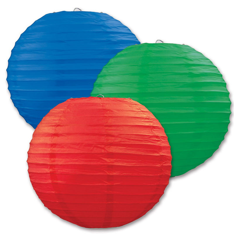Paper Lanterns – 9½" – (3/Pkg) by Beistle for General occasion