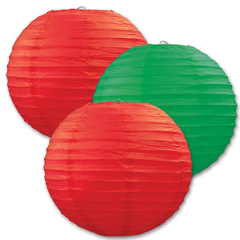 Paper Lanterns – 9½" – (3/Pkg) by Beistle for General occasion