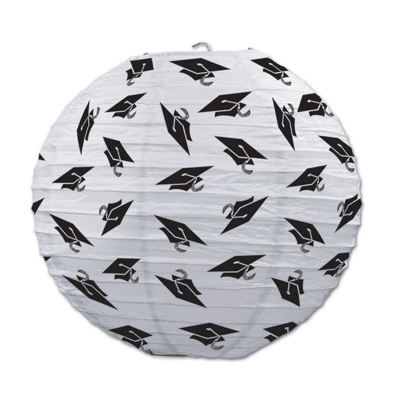 Grad Cap Paper Lanterns – 9½" – (3/Pkg) by Beistle for Graduation