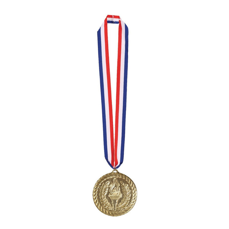 Gold Medal w/Ribbon – 30" w/4" Medal – (1/Card) by Beistle for Sports Awards
