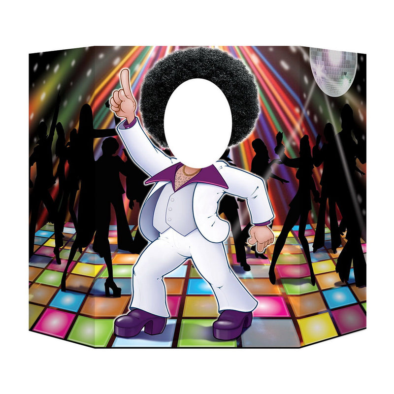 Disco Couple Photo Prop – 3' 1" x 25" – (1/Pkg) by Beistle for 70's Photo Props