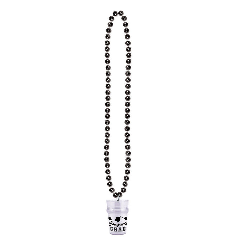 Beads w/Grad Glass – 33"/2½ Oz – (1/Card) by Beistle for Graduation Beads with Medallion