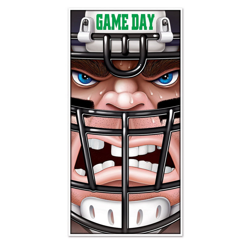Football Door Cover – 5' x 30" – (1/Pkg) by Beistle Door Covers