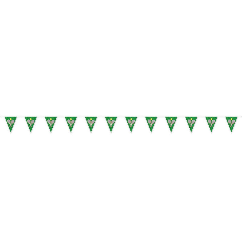 Tennis Pennant Banner – 9" x 10' 9" – (1/Pkg) by Beistle Pennant Banners
