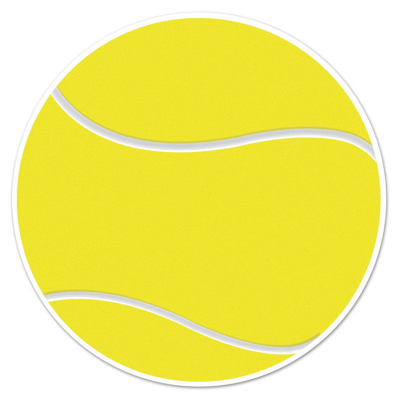 Tennis Ball Cutout – 10" – (1/Card) by Beistle Printed