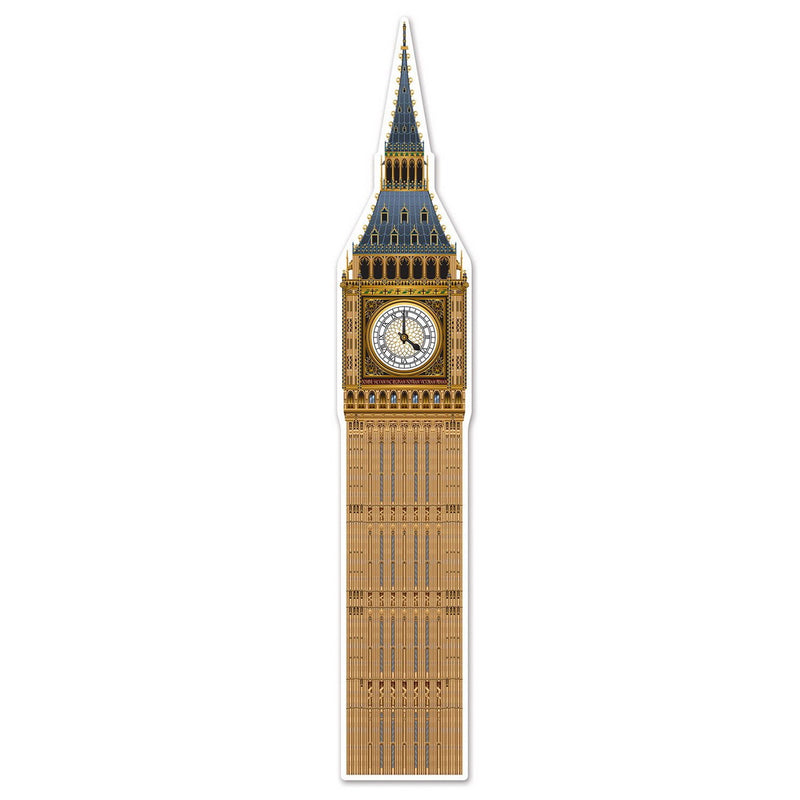 Jointed Big Ben – 5' 11" – (1/Pkg) by Beistle for British Printed Both Sides