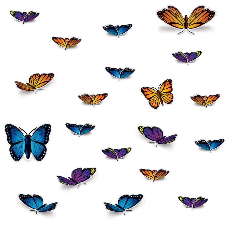 Butterfly Cutouts – Asstd – (20/Pkg) by Beistle for Spring and Summer Printed
