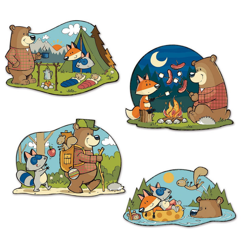 Woodland Friends Cutouts – 15"-16" – (4/Pkg) by Beistle Printed