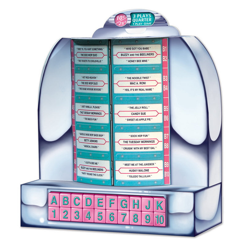 Tabletop Jukebox – 13¼" – (1/Pkg) by Beistle for 50's and Rock & Roll 3-D