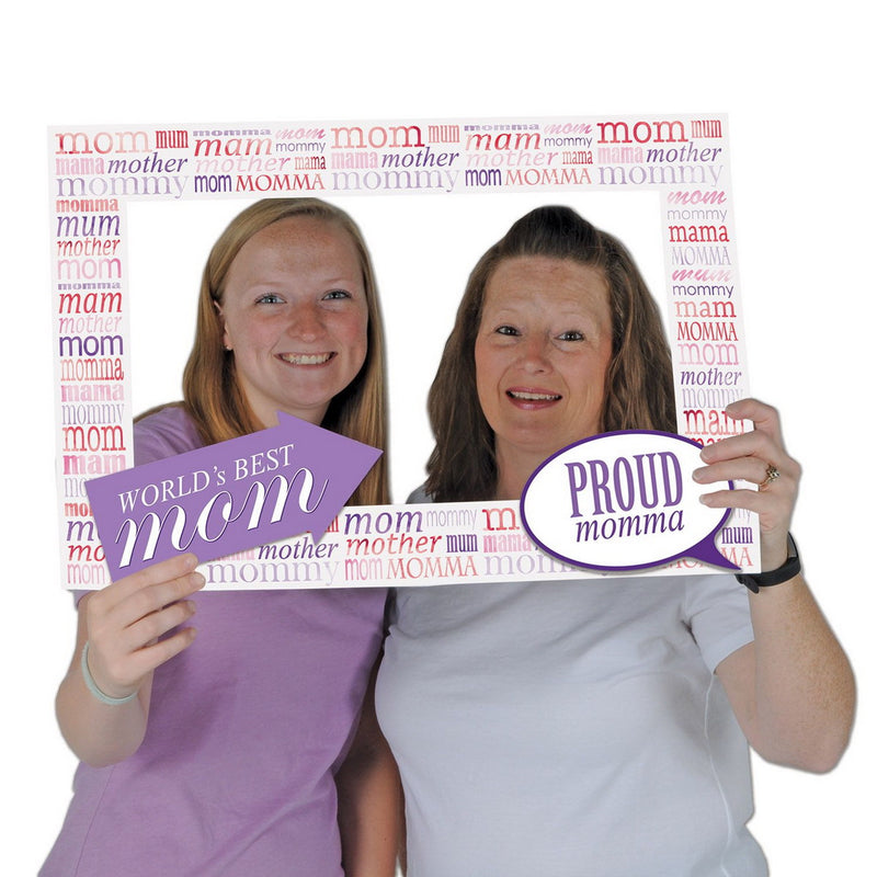 Mother's Day Photo Fun Frame – 15½" x 23½" – (1/Pkg) by Beistle for Mothers and Fathers Day Photo Fun Frames