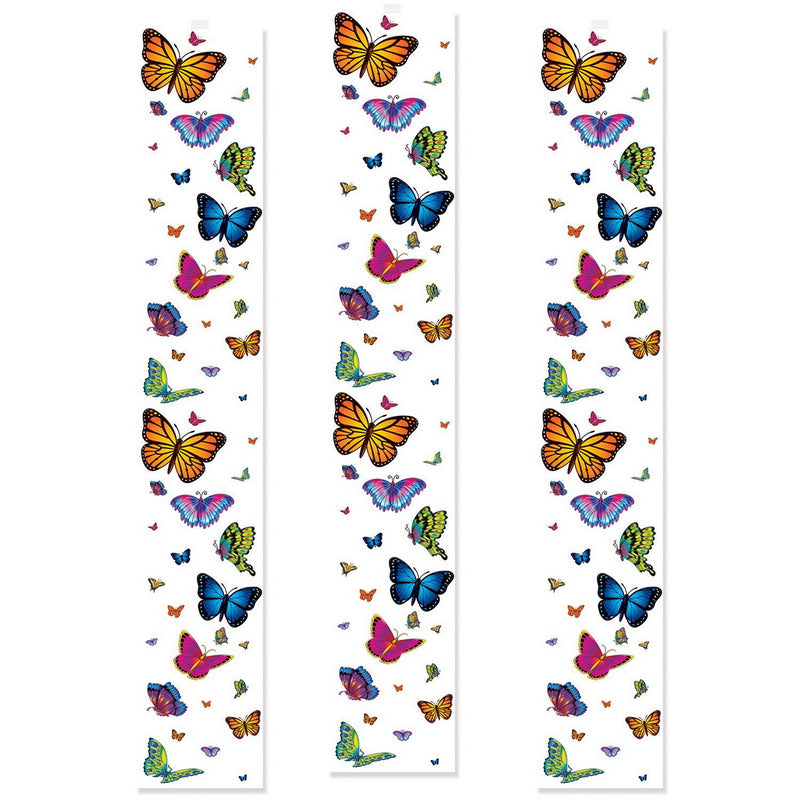 Butterfly Party Panels – 12" x 6' – (3/Pkg) by Beistle for Spring and Summer
