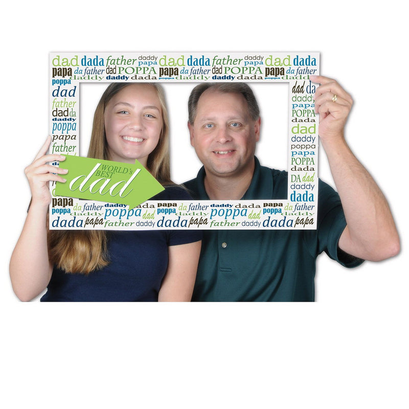 Father's Day Photo Fun Frame – 15½" x 23½" – (1/Pkg) by Beistle for Mothers and Fathers Day Photo Fun Frames