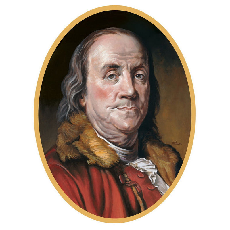 Ben Franklin Cutout – 24¾" by Beistle for Educational Printed
