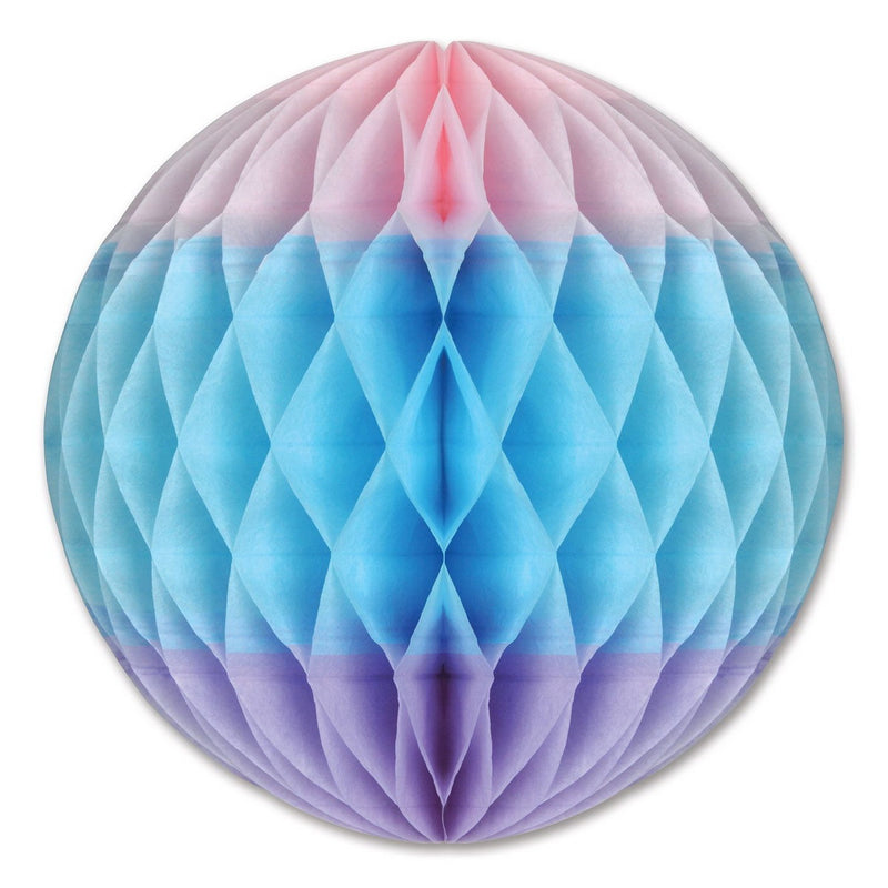 Tri-Color Tissue Ball – 12" – (1/Pkg) by Beistle for Baby Shower