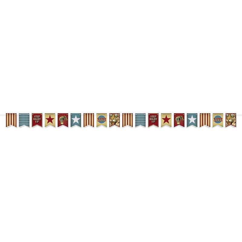 Vintage Circus Streamer – 6" x 12' – (1/Pkg) by Beistle Streamers