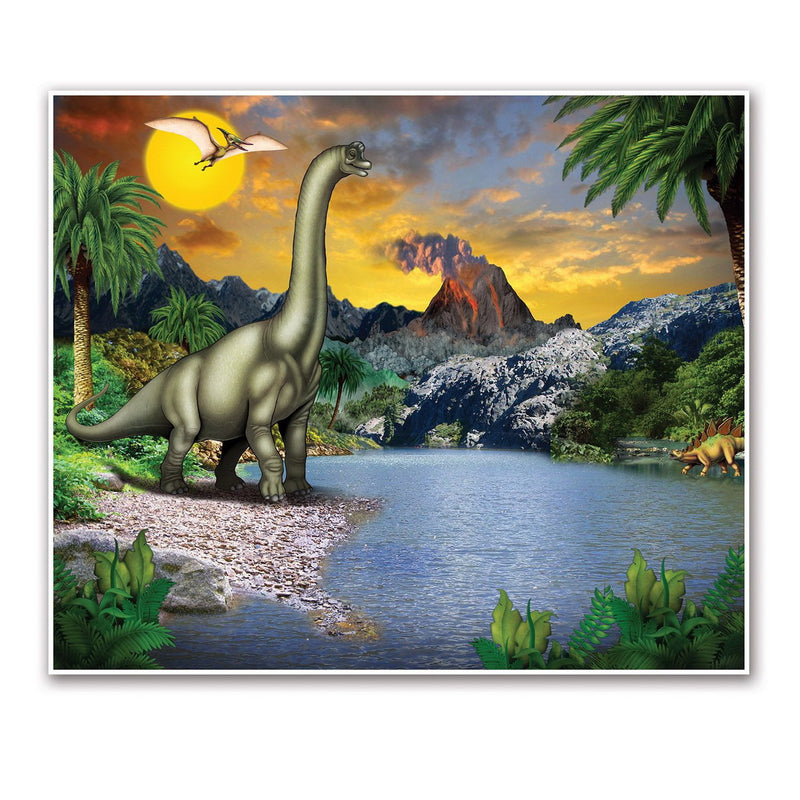 Dinosaur Insta-Mural – 5' x 6' – (1/Pkg) by Beistle for Dinosaurs Insta-Murals