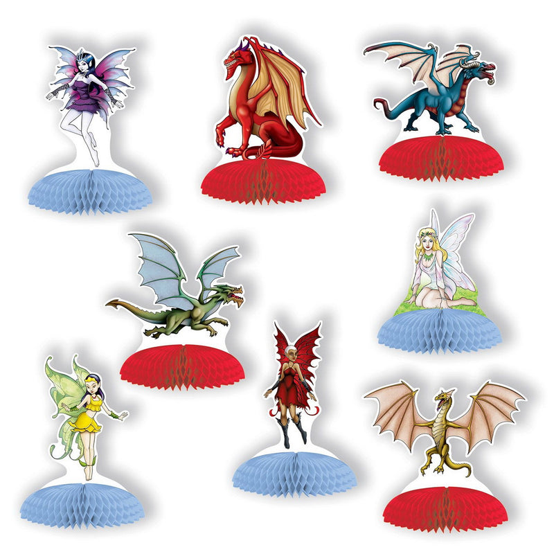 Fantasy Mini Centerpieces – 4"-5" – (8/Pkg) by Beistle Tissue