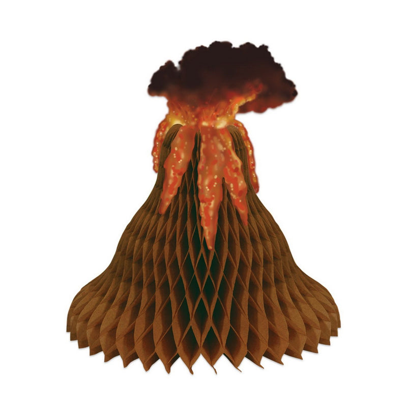 Tissue Volcano Centerpiece – 15" – (1/Pkg) by Beistle for Dinosaurs