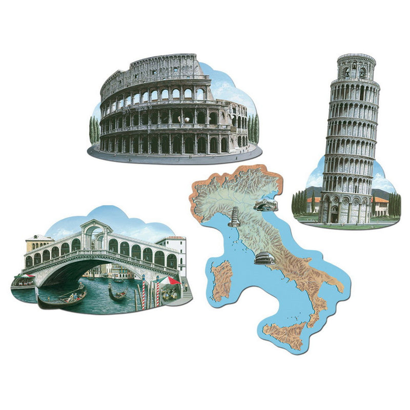 Italian Cutouts – 16¾"-17¼" – (4/Pkg) by Beistle Printed