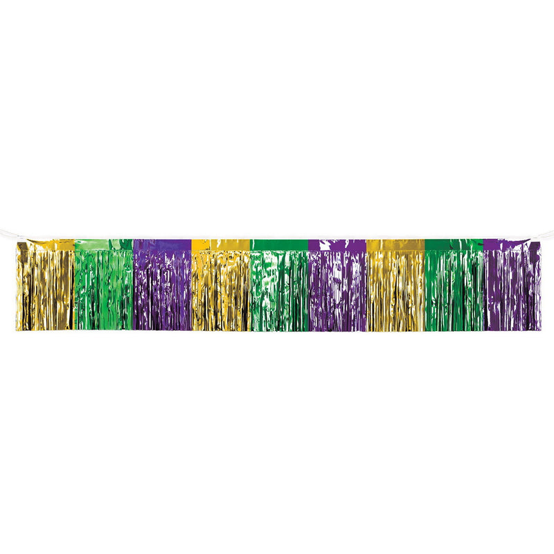 Pkgd 1-Ply Metallic Fringe Drape – 15" x 10' – (1/Pkg) by Beistle for General occasion Drapes