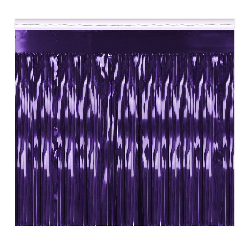 Pkgd 1-Ply Metallic Fringe Drape – 15" x 10' – (1/Pkg) by Beistle for General occasion Drapes