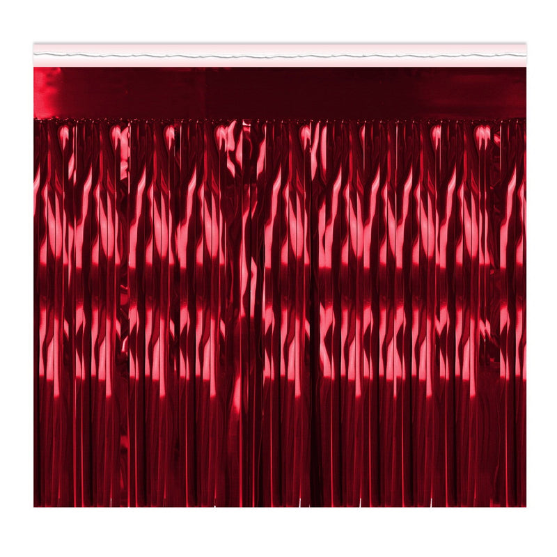 Pkgd 1-Ply Metallic Fringe Drape – 15" x 10' – (1/Pkg) by Beistle for General occasion Drapes