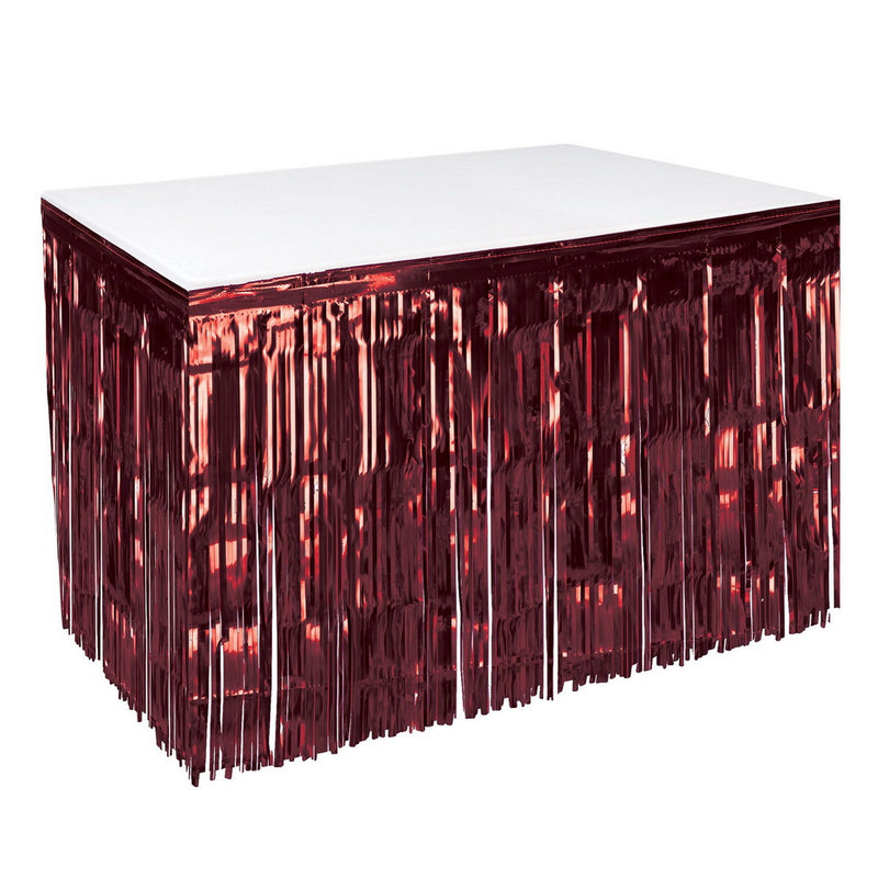 Pkgd 1-Ply Metallic Table Skirting – 30" x 14' – (1/Pkg) by Beistle for General occasion Table Skirts - Metallic