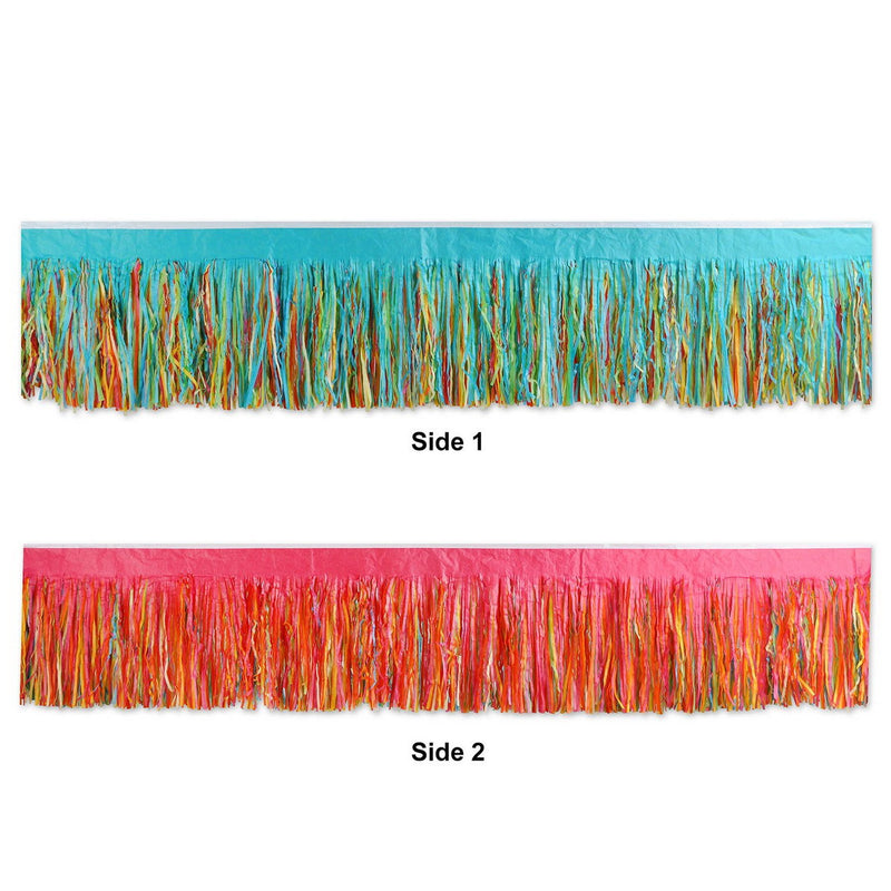 6-Ply Tissue Fringe Drape – 15" x 10' by Beistle for General occasion Drapes