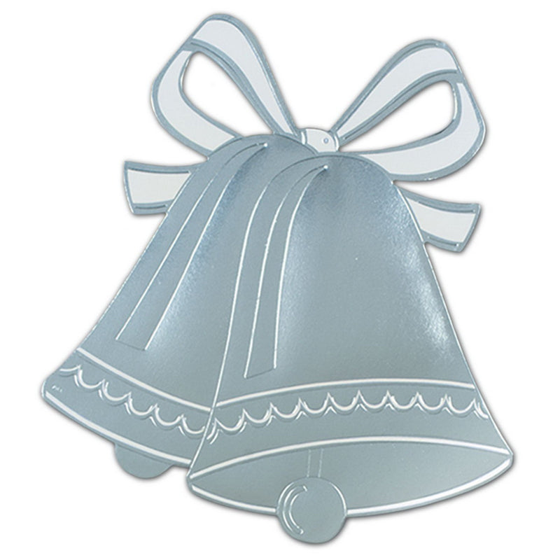 Foil Wedding Bell Silhouette – 16½" by Beistle for Anniversary
