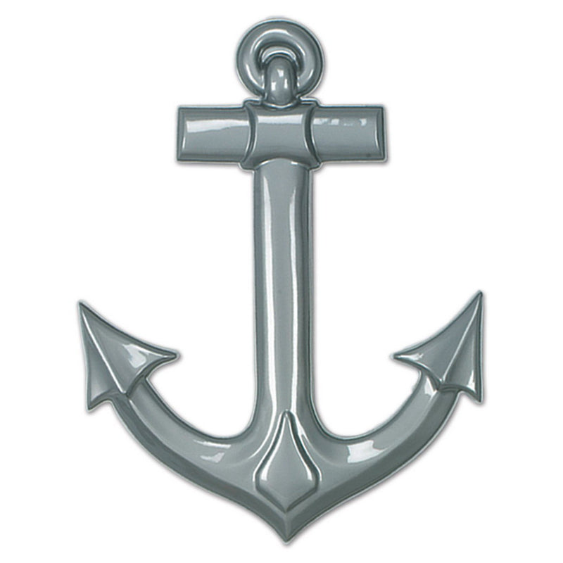Plastic Ship's Anchor – 25" by Beistle for Nautical Plastic Decorations