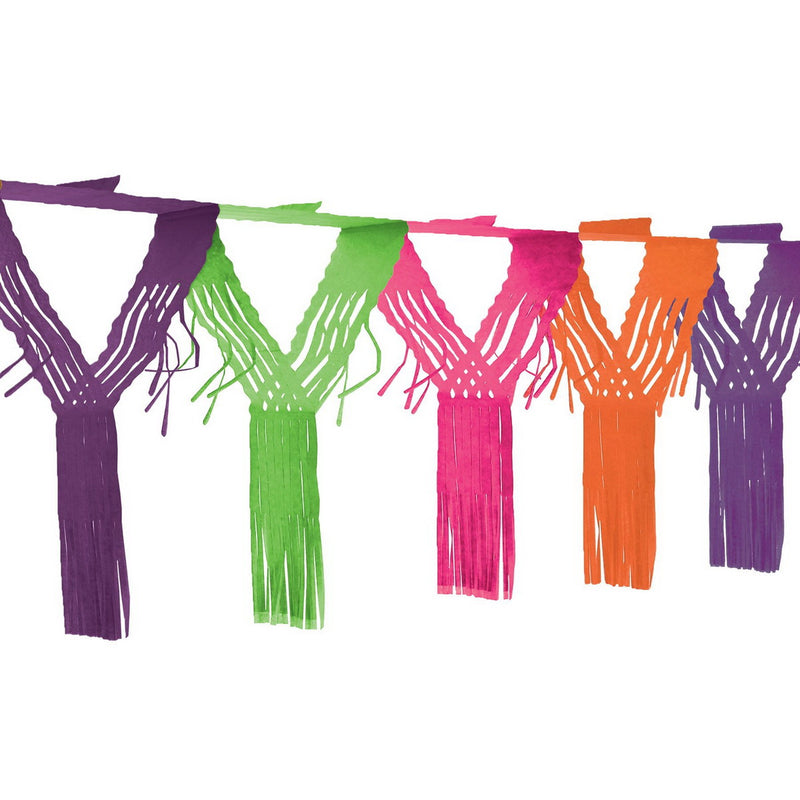 Drop Fringe Garland – 20" x 12' – (1/Pkg) by Beistle for Fiesta and Cinco de Mayo Tissue