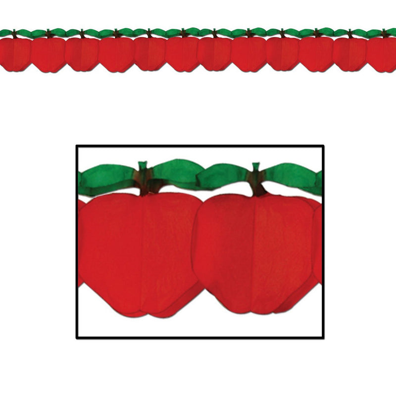 Apple Garland – 7½" x 12' – (1/Pkg) by Beistle for Food Tissue