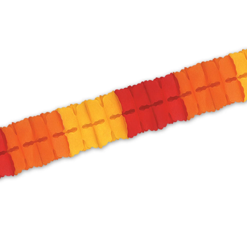 Leaf Garland – 4½" x 12' by Beistle for Thanksgiving and fall Tissue