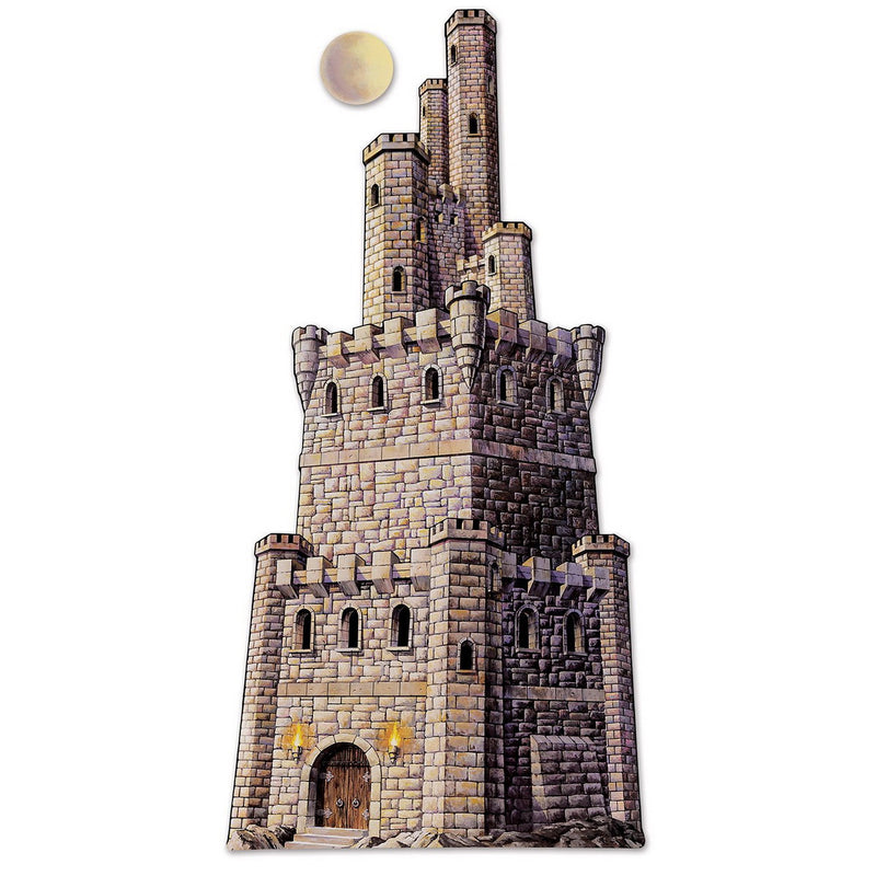 Jointed Castle Tower – 4' – (1/Pkg) by Beistle for Medieval Printed Both Sides
