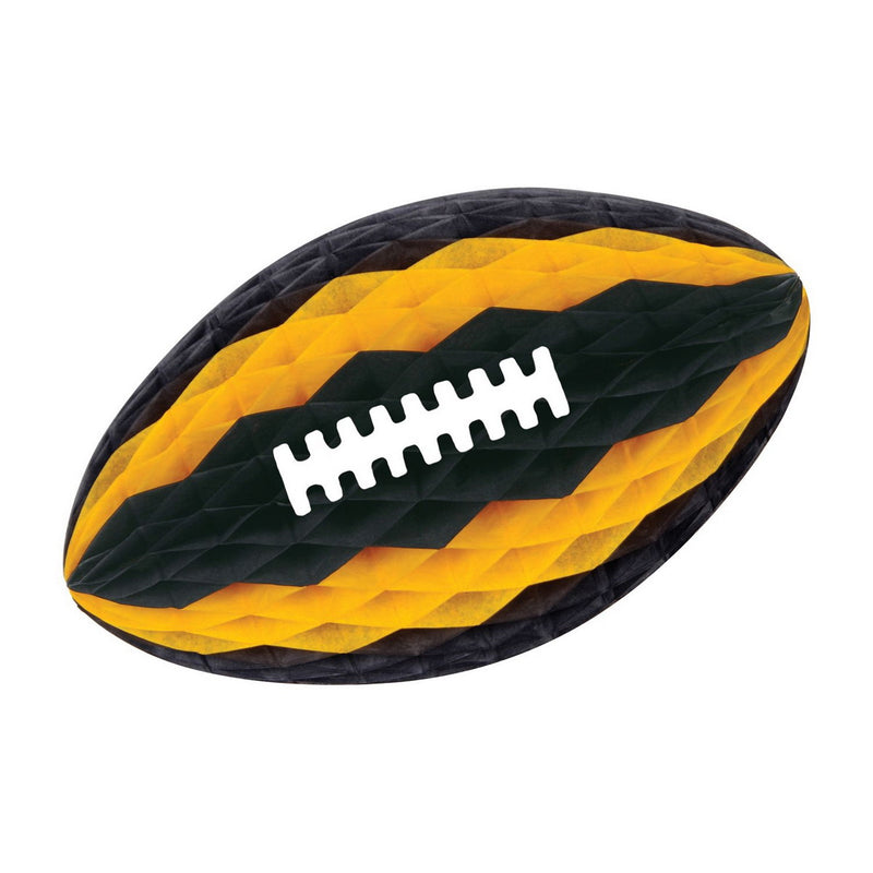 Pkgd Tissue Football w/Laces – 12" – (1/Pkg) by Beistle Novelty Tissue