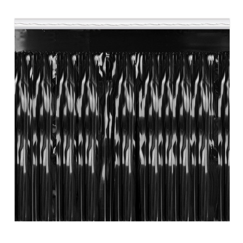 2-Ply Metallic Fringe Drape – 15" x 10' by Beistle for General occasion Drapes