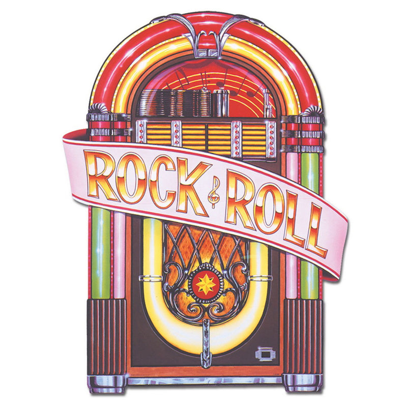 Juke Box Cutout – 3' by Beistle for 50's and Rock & Roll Printed