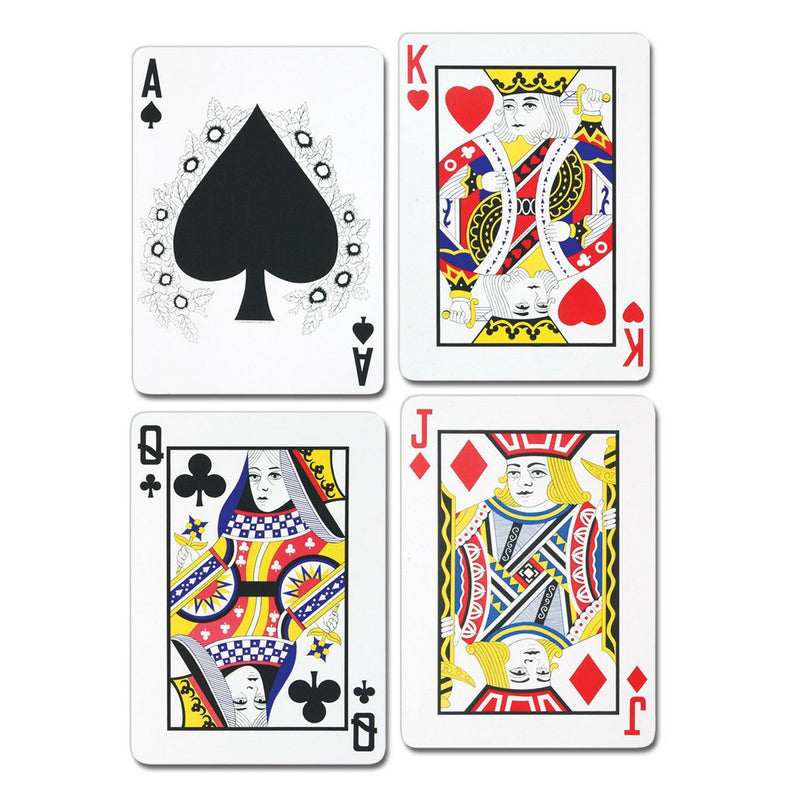 Playing Card Cutouts – 25" by Beistle for Casino Printed
