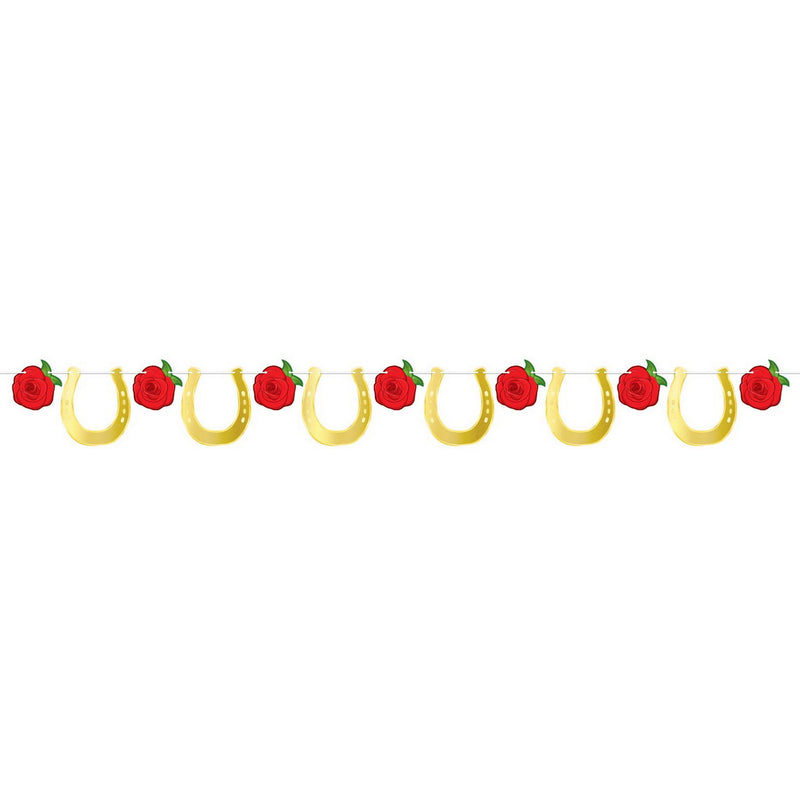 Foil Horse Racing Streamer – 6½" x 6' – (1/Pkg) by Beistle for Derby Day Streamers