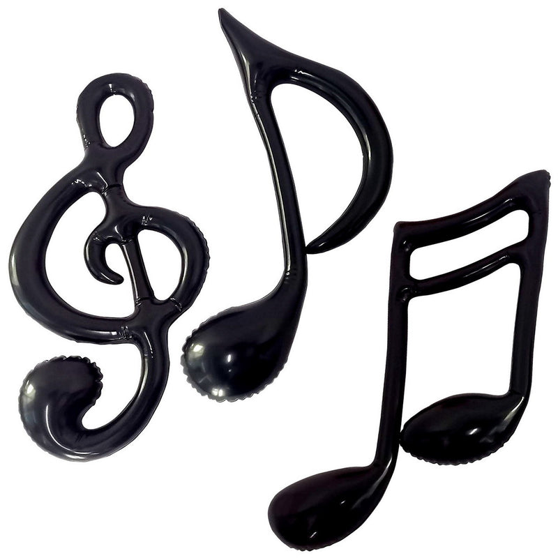 Inflatable Musical Notes – 17"-18" – (3/Pkg) by Beistle Inflatables