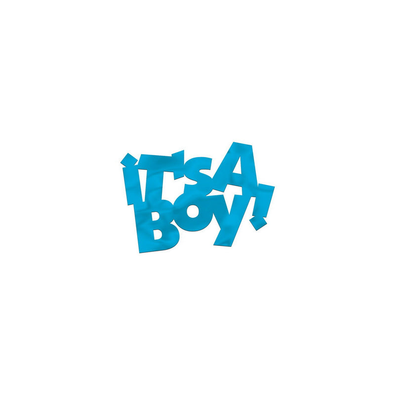 Jumbo It's A Boy! Fanci-Fetti – 2" x 3" – (6/Pkg) by Beistle for Baby Shower