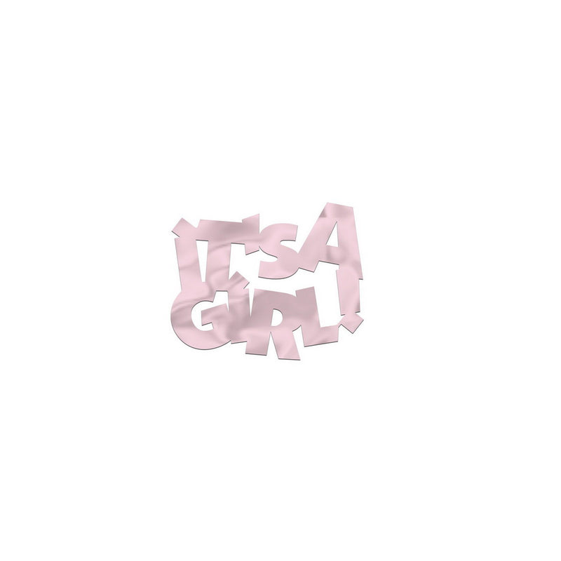 Jumbo It's A Girl! Fanci-Fetti – 2¼" x 2¾" – (6/Pkg) by Beistle for Baby Shower