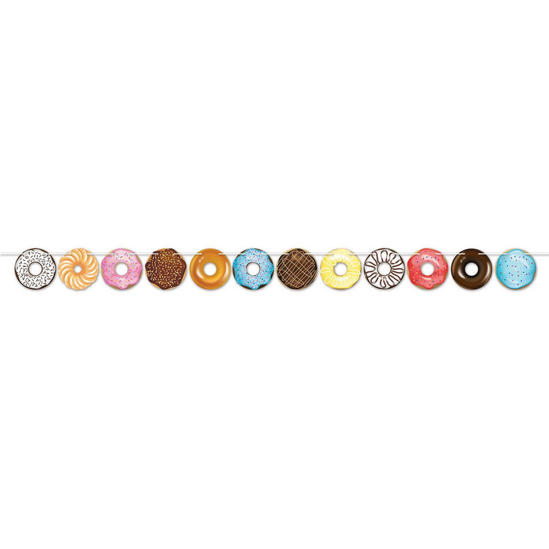 Donut Streamer – 6" x 7' – (1/Pkg) by Beistle for Donuts Streamers