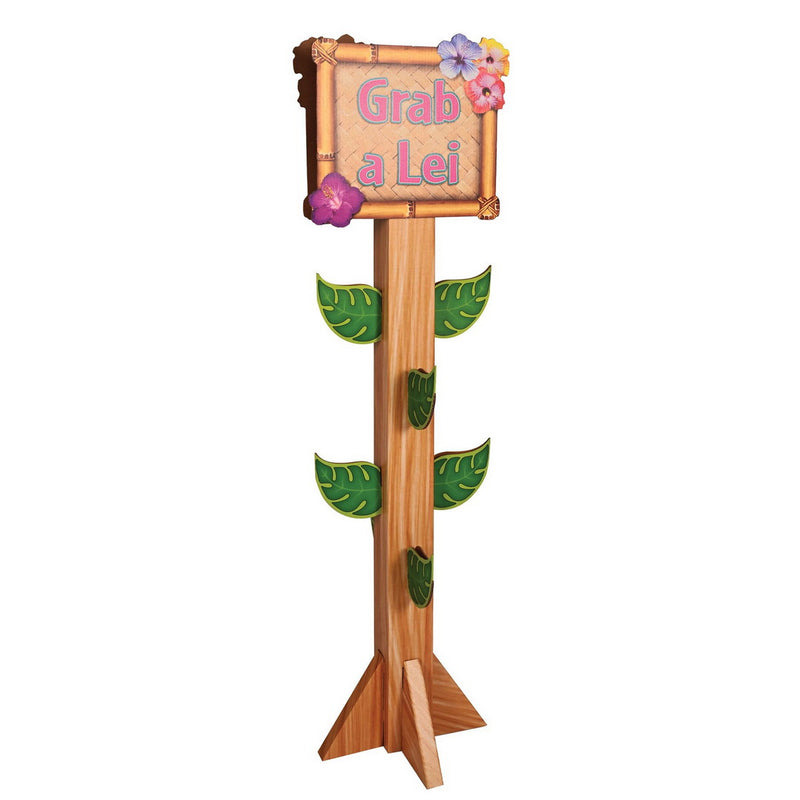 3-D Lei Station Prop – 5' 1¾" x 17" – (1/Box) by Beistle for Luau 3-D Props