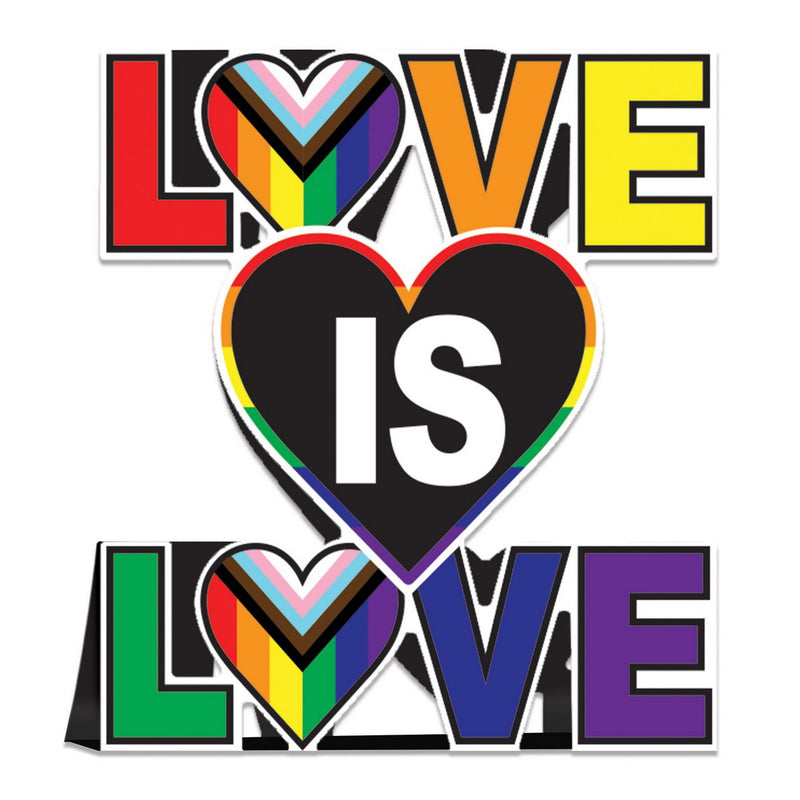 3-D Love Is Love Centerpiece – 9½" – (1/Pkg) by Beistle for Rainbow
