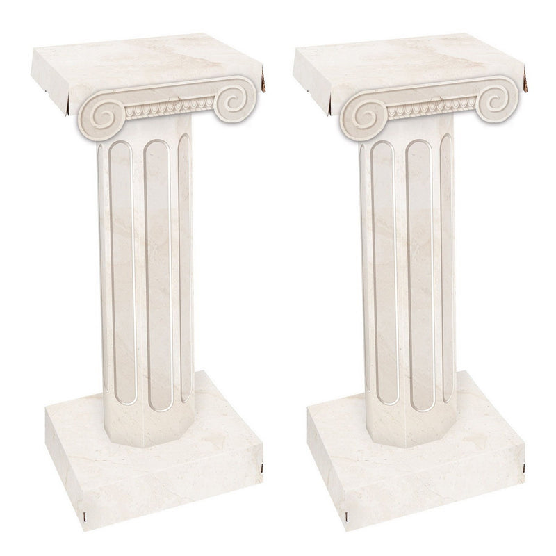 3-D Short Column Props – 33¾" x 14¼" – (2/Box) by Beistle for Italian 3-D Props