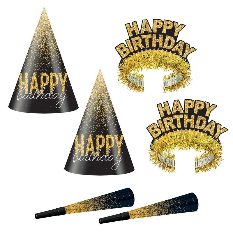 Silver & Gold Birthday Party Box by Beistle