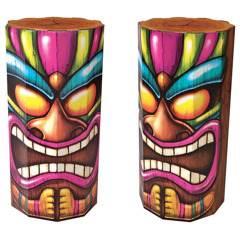 Luau 3-D Tiki Props – 30" x 14¾" – (2/Box) by Beistle for Prom 3-D Props