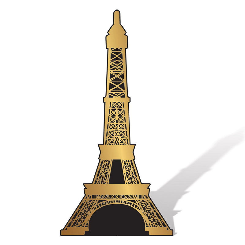 Eiffel Tower Stand-Up – 6' 1" x 3' – (1/Box) by Beistle for Prom 3-D Props
