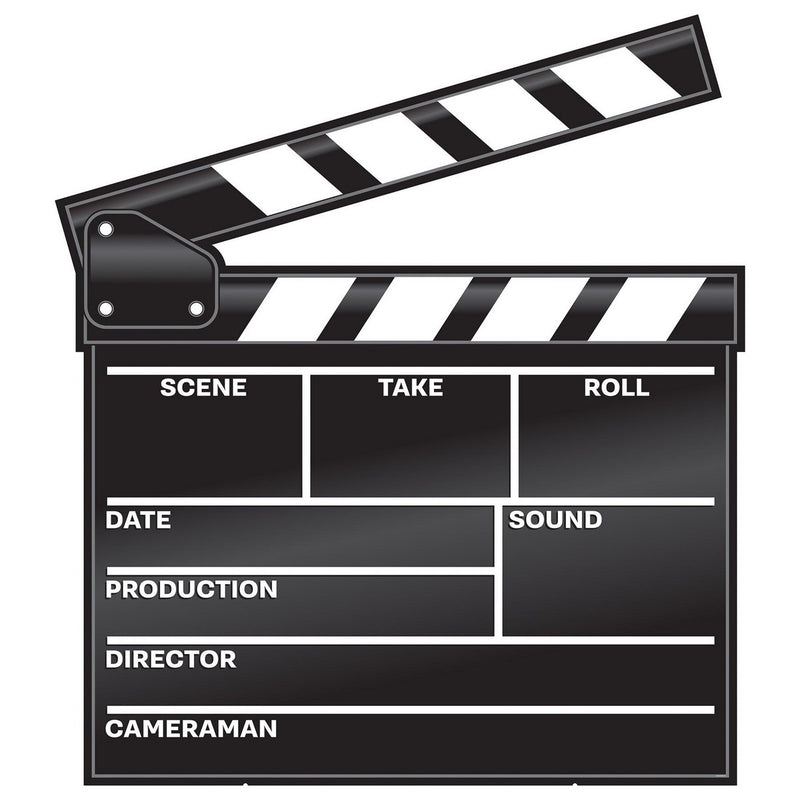 Red Carpet Clapboard Stand-Up – 4' x 3' 9" – (1/Box) by Beistle for Prom 3-D Props